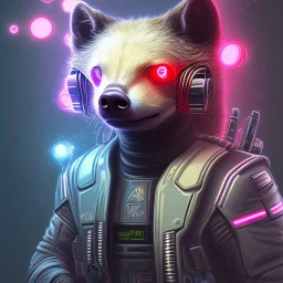 cyberpunk honey badger