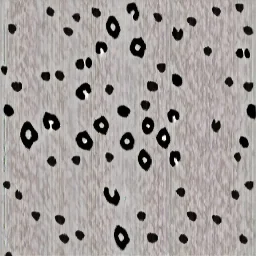 leopard print pattern, black on white, vector.