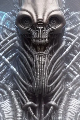 evil berserker, alien, tron, 8k, finely detailed, photo realistic, gothic, hr giger