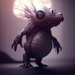 Cute fluid ink creature, big black eyes, unreal engine 5, 8k resolution, photorealistic, ultra detailed