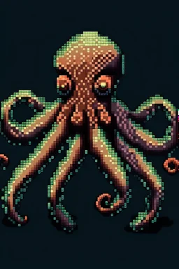 pixelized octopus