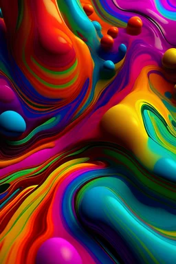 liquid simulations colorful