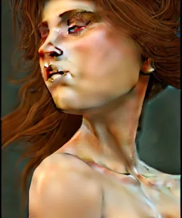 Realistic detailed face portrait of a beautiful young woman top model in short open dress. by alphonse mucha, ayami kojima, greg hildebrandt, sensual female, volumetric lighting, Unreal Engine 5,3D Animation Quality, Octane Rendering. A masterpiece