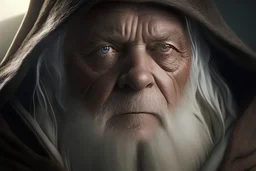 Photoreal Gorgeous anthony hopkins as gandalf by lee jeffries, octane render, 8k, high detail, smooth render, unreal engine 5, cinema 4d, HDR, dust effect, vivid colors