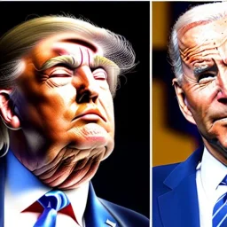 Trump and biden as boxers