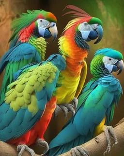 Parrot birds