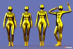 Golden surfaces body, latex. partly coverage metallic. Hot Russian military women troop. Trooping forces. Old-fashioned telephones, cameras integrated to heads. Strange Cyber-punk machines! Dystopia perfect body. Red&blue 3D-tiling. Partly symmetrical in relation to machines. Perfect golden ratio in vertical and horizontal directions. warping time-space-continuum. Steam-machines in 5th dimension Tessellation in 4-dimension long tendrils. paranoid neon disco. Oppressive atmosphere.