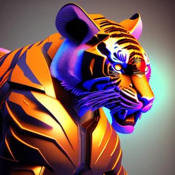 cyber tiger in 3d