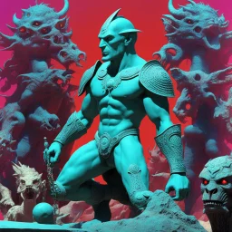 (crazy psychedelic high res 3D anaglyph photo by Ray Harryhausen) LEGION X: he has proven to have an endless array of identities living and growing inside him