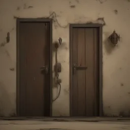 door opening to creepy world