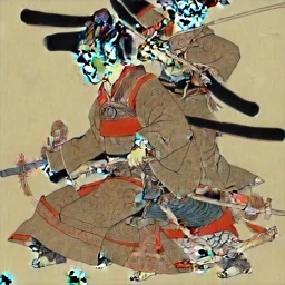 Samurai Ukiyo-e style