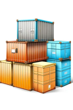 logo of containers and boxes of goods