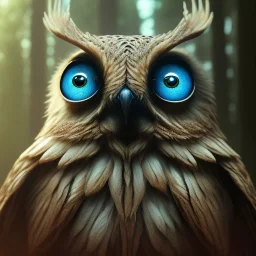 intricate details, realistic, octane, unreal engine, portrait, natural lighting,zoomed out + portrait, volumetric lighting, shiny,extreme detail, Photorealism, High detail, Hyper realistic Owl in forest, macro lens blur,abstract paint, sharp,eos5d mark 4, ef 85mm 5.6, focus, trending by artstation