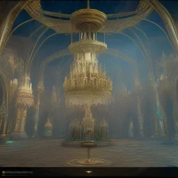 The palace of magic king, huge structure, panoramic view, zoomed out view of the exterior, mysterious, soft lighting, unreal engine 5 volumetric lighting, intricate details, realistic style, 8k resolution