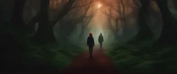 Магический лес, в котором гуляет молодой мужчина в кожаной куртке с капюшоном. У мужчины медно-рыжие волосы и зеленые глаза. В лесу много опасных тварей и необычных магических существ. И всякой паранормальной фигни