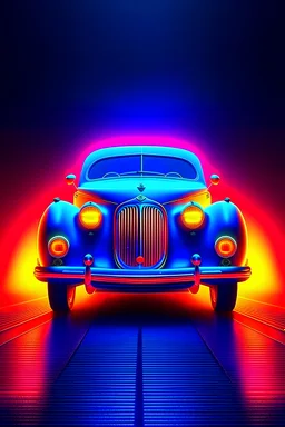Symmetry product render poster vivid colors classical proportion car, glowing fog intricate, elegant, highly detailed, digital painting, art station, concept art, smooth, sharp focus, illustration