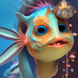 cute fish “wearing avatar make up” Pandora