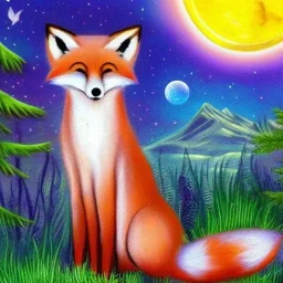 A magical spiritual fox