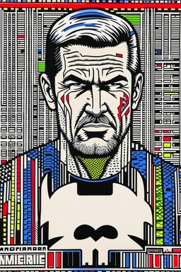 punisher sku;; julian assange in the style of Hiroshi Nagai