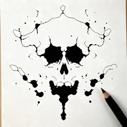 draw a Rorschach inkblot