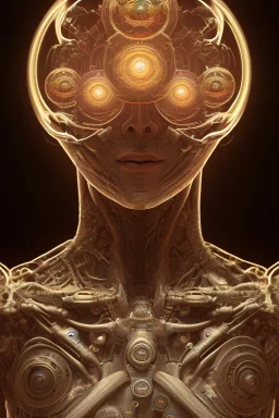 human, meditation, third eye, universe, fourth dimension, fractal, realistic, 8k, high quality, extreme detail, symmetrical,