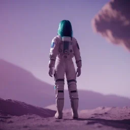 A girl with a dream of going to space one day and a bright future at head of her, sci-fi, octane render, unreal engine 5, 8k resulation