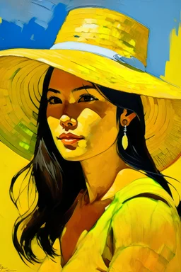mexican cote d'azur woman yellow