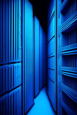file storage only with blue tone