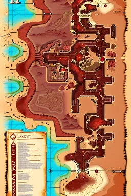 dnd map of red desert village wastelands