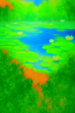 impressionism nature peace communication compassion tranquility water lillies birds