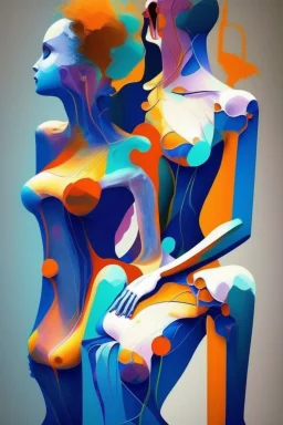 Abstract art, bodies