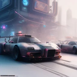 Cyberpunk Hyper cars, snowy vibe , perfect composition, hyperrealistic, super detailed, 8k, high quality, trending art, trending on artstation, sharp focus, studio photo, intricate details, highly detailed,octane render, by greg rutkowski