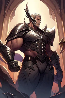 Slim Armored Male Drow or Dark Elf