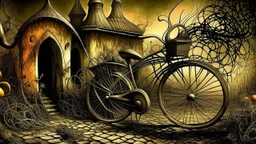 Old Bicycle. Old Photo