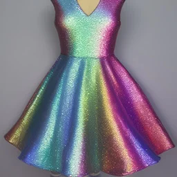 Glittery rainbow dress