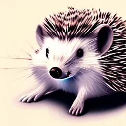 cute hedgehog on two legs humanoid