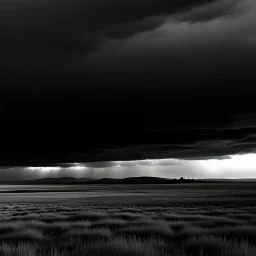 dark clouds horizon