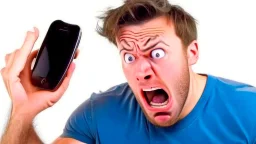 guy baffled by phone with no service