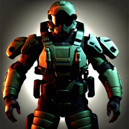 commander, military, sci fi, ps2 graphic, full body, t pose, 3d, render, for game