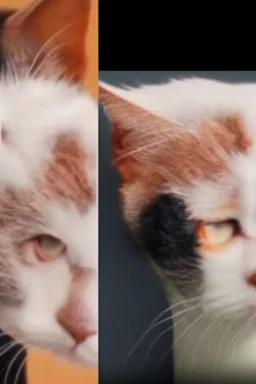 the cat's mother's attention to him in cleanliness by removing the hair of the head as if he was a Created small cat bald person with hair behind the head and ears and for hair from the right side of the head is long and covered with the rest of the baldness in the other direction This is the indicator that you find on a lot of bald men