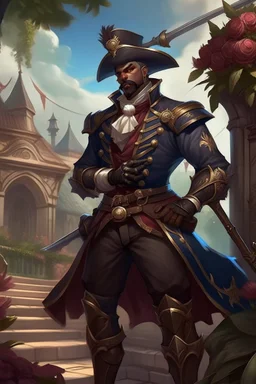 Darius from league of legends in victorian fantasy guard