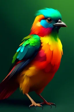 big coloured bird