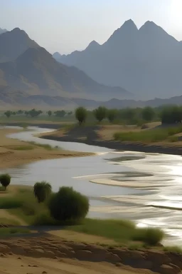 kassala mountains with river