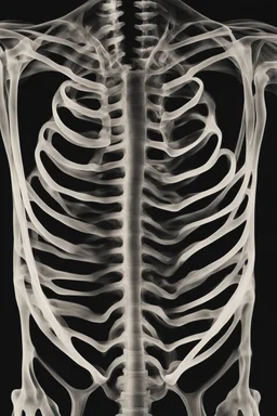 Abstract x-ray ribcage