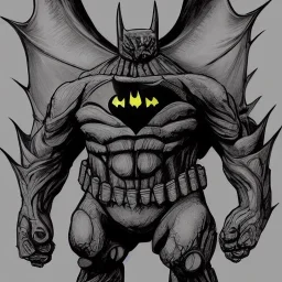 Mashup between an monstreous kaiju and batman