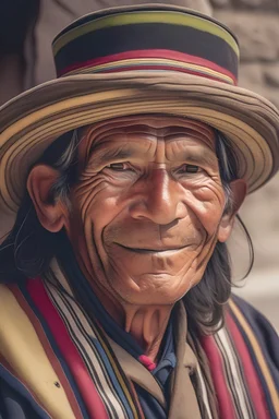 hombre nativo peruano