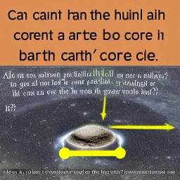 can a human go into earth and see the core