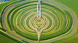 crop circle of a penis