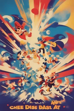 nostalgic Blast from the Past poster cheerfull disney abstract