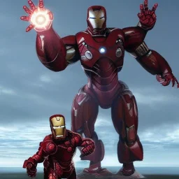 hybrid between kaiju and iron man